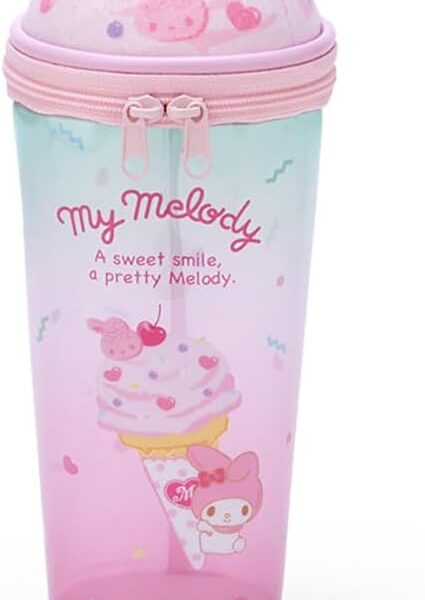 The product title in English is "Sanrio 389935 My Melody Ice Shaped Pen Case (Ice Party)