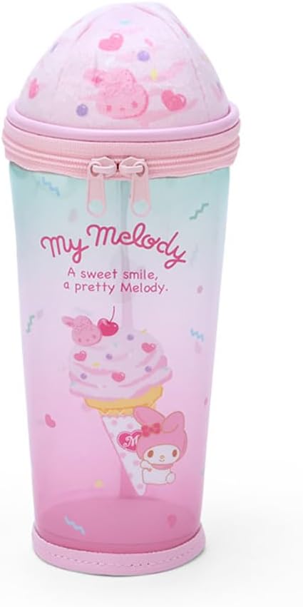 The product title in English is "Sanrio 389935 My Melody Ice Shaped Pen Case (Ice Party)