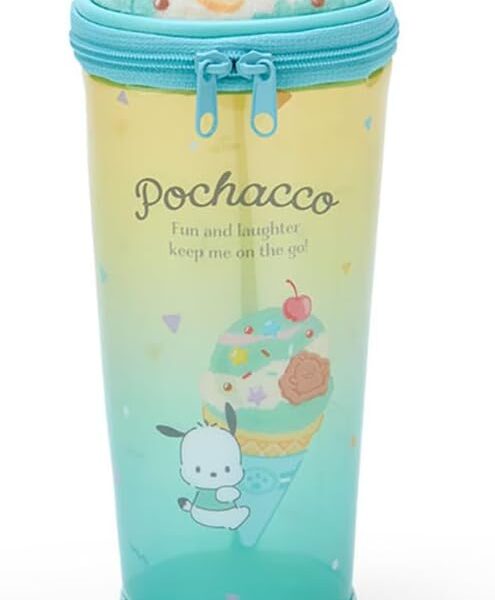 The product title in English is: "Sanrio 390003 Pochacco Ice Shaped Pen Case (Ice Party)