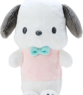 The product title in English is "Sanrio Plush Pencil Case (Plush Design Stationery)