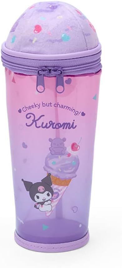 The product title translates to: "Sanrio 389986 Ice Shaped Pen Case (Ice Party) Kuromi