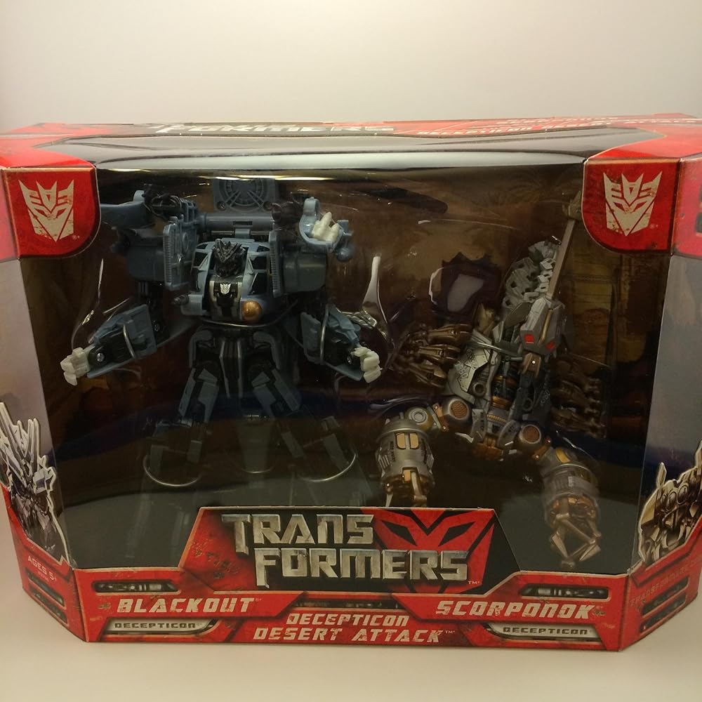 The product title translates to "Transformers Movie 2007 Box Decepticon Desert Attack