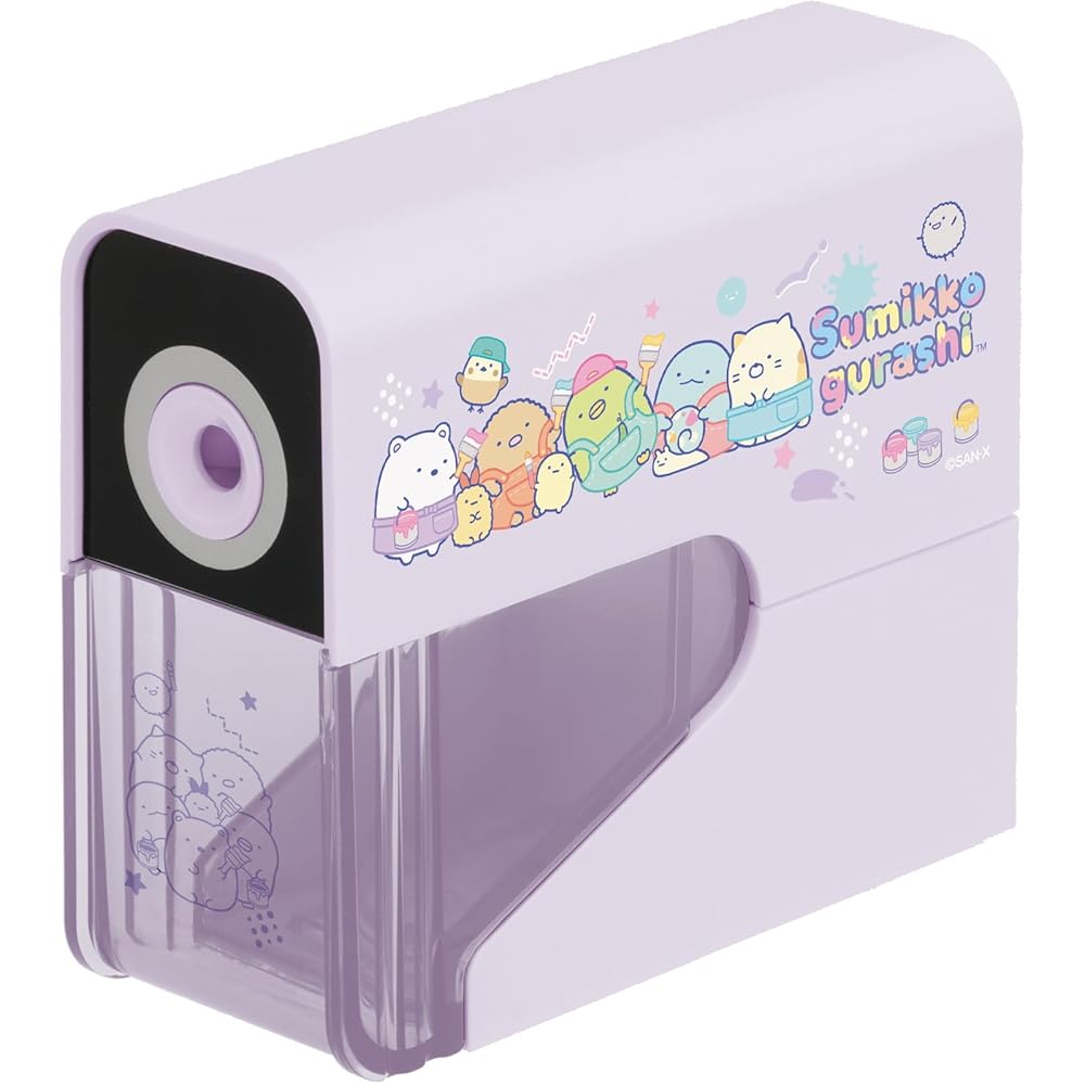 The product title in English is: "San-X Gogo School Sumikko Gurashi Electric Pencil Sharpener EM32801