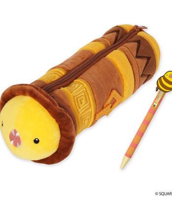 The translated product title is: "Final Fantasy XIV Plush Pen Case & Ballpoint Pen Set