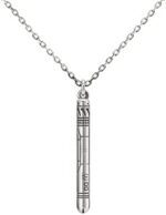 [UTOREION] Evangelion Goods, 'Zero Unit' Entry Plug Necklace, Silver, Unisex, Accessories, Jewelry, Gift, Silver