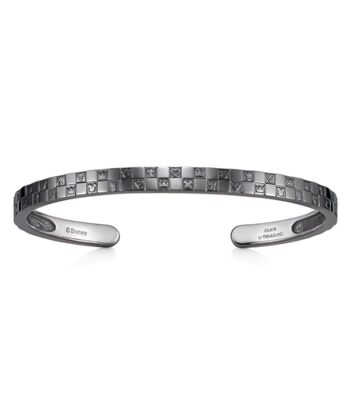 [Utreative] Kingdom Hearts BaDKH-701 Goods Bangle/Monogram Bangle 'Double' / Silver (Black Coating) Accessories, Jewelry, Gift, Silver