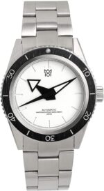 HYAKUICHI 101 Men's Diver's Watch, Automatic, Water Resistant to 668.4 ft (200 m), Anti-Reverse Rotation, Bezel, White - Image 4