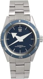 HYAKUICHI 101 Diver's Watch Model 010, Automatic, Mechanical, Waterproof, 200 m, Hairline Bezel, Wristwatch, Ocean, Blue, Bracelet Type