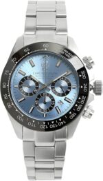 HYAKUICHI 101 Hyakuichi Divers Chronograph Watch, Men's, Water Resistant to 20 ATM, Date Quartz, Ceramic Bezel SIB, Silver, Bracelet Type - Image 2