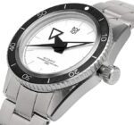 HYAKUICHI 101 Men's Diver's Watch, Automatic, Water Resistant to 668.4 ft (200 m), Anti-Reverse Rotation, Bezel, White - Image 3