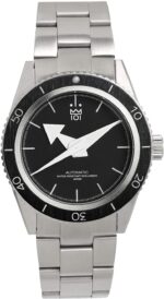 HYAKUICHI 101 Men's Diver's Watch, Made in Japan, Automatic, Waterproof up to 668.4 ft (200 m), Anti-Reverse Rotation, Bezel Watch, 1.6 inches (40 mm), Black, Bracelet Type