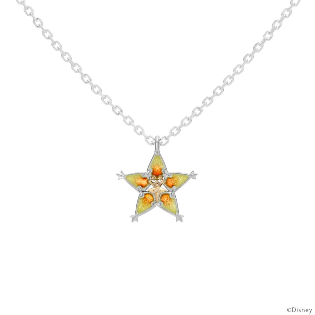 The product title translates to: "Connection Amulet - Terra - Necklace K18 White Gold 'Kingdom Hearts' | U-TREASURE