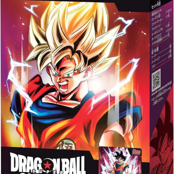 The product title translates to: "Dragon Ball Super Card Game Fusion World Start Deck Son Goku FS01