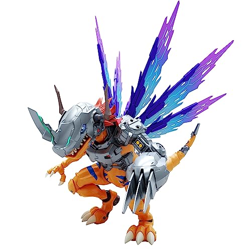 The product title translates to "Figure-rise Standard Amplified 'Digimon Adventure:' MetalGreymon (Vaccine)" in English