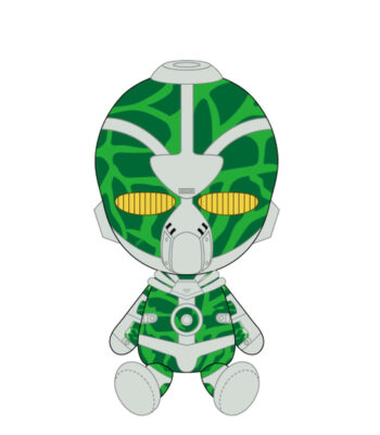 The product title translates to "JoJo's Bizarre Adventure Chibi Plush Hierophant Green" in English. The title is already in English, but it refers to a small plush figure of...