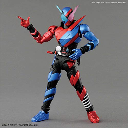 The product title translates to: "Kamen Rider Build (RabbitTank Form version) Figure-rise Standard Kamen Rider Build - Bandai