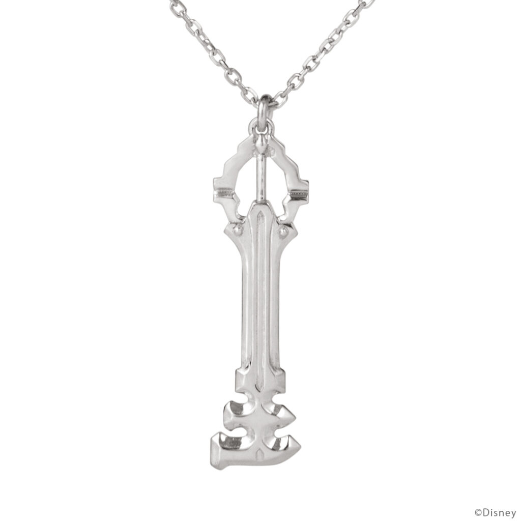 The product title translates to: "Keyblade -Earth Shaker-/Necklace Silver 'Kingdom Hearts' | U-TREASURE | Yu-Treasure