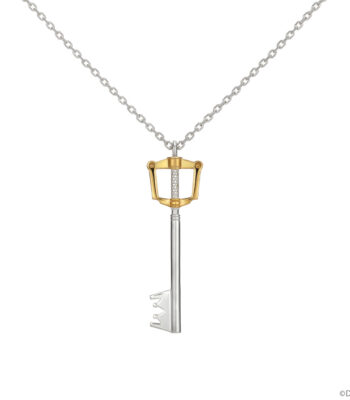 The product title translates to: "Keyblade 'Kingdom Chain' Necklace Silver 'Kingdom Hearts' | U-TREASURE | U-Treasure