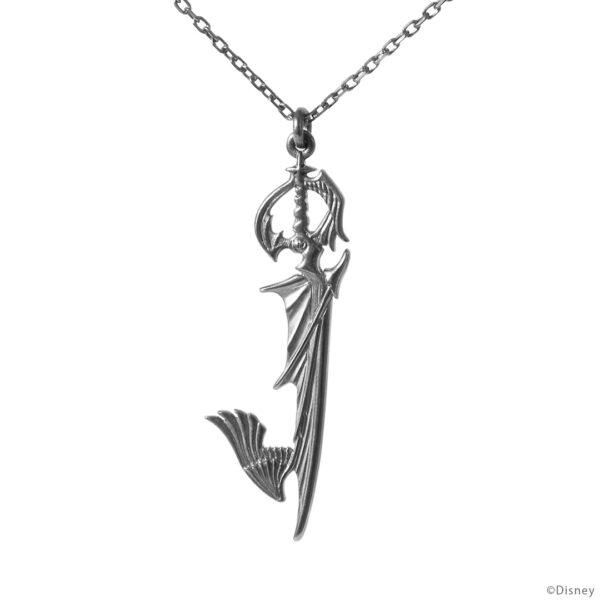 The product title translates to: "Keyblade -Way to the Dawn-/Necklace Silver 'Kingdom Hearts' | U-TREASURE