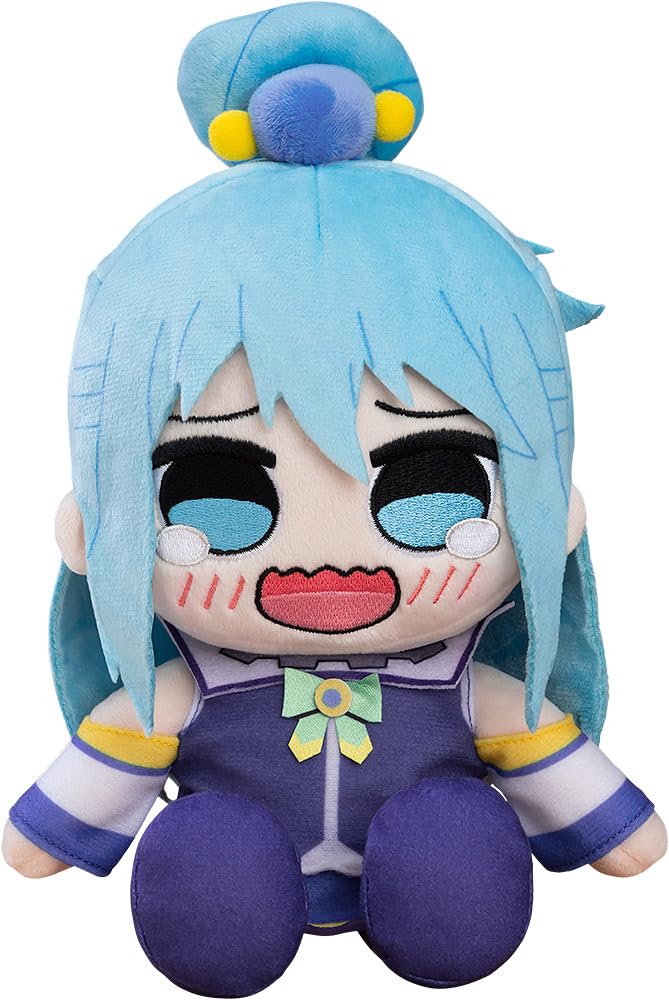 The product title translates to: "KonoSuba: God's Blessing on This Wonderful World! 3" Kuripan Plushie Aqua