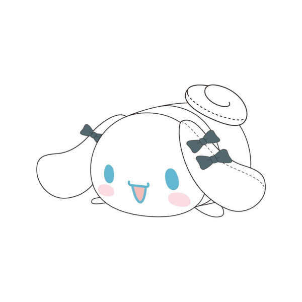 The product title translates to: "MC-15 Hatsune Miku x Cinnamoroll Potekoro Mascot (M Size) 2 B Cinnamoroll (Osumashi)