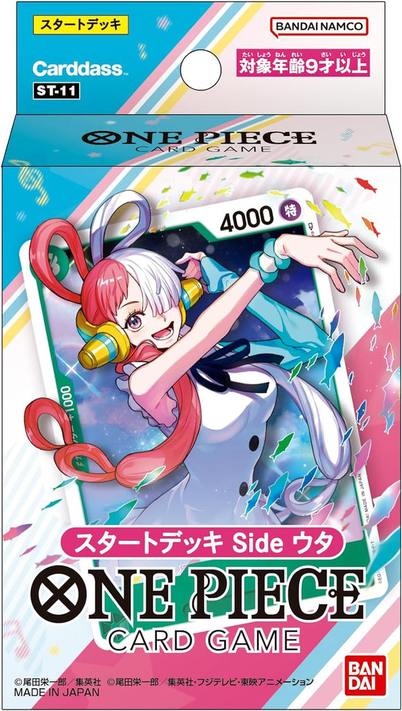 The product title translates to: "One Piece Card Game Start Deck Side Uta ST-11