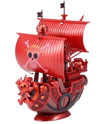 The product title translates to: ""One Piece" Grand Ship Collection Thousand Sunny FILM RED Memorial Color Version