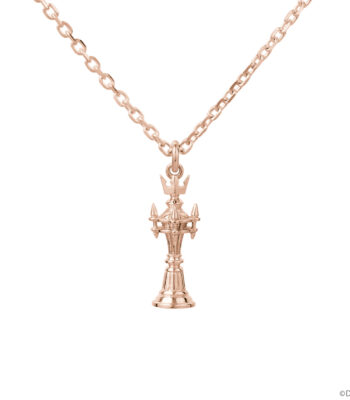 The product title translates to: "Piece of Prologue 'CROWN' K18 Pink Gold 'Kingdom Hearts' | U-TREASURE