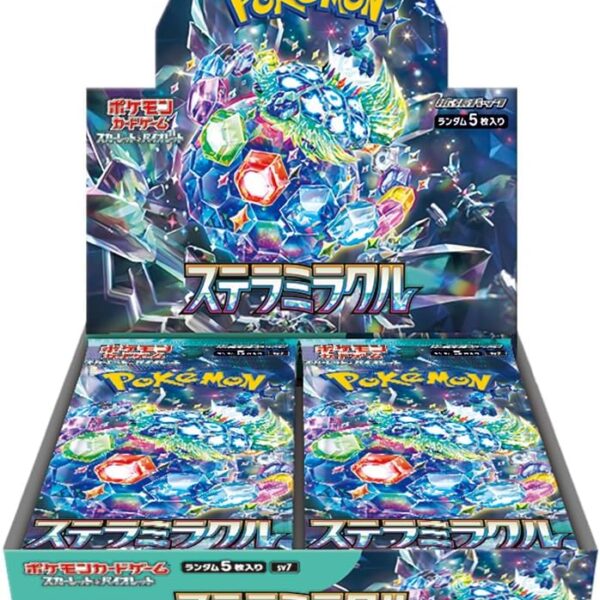 The product title translates to "Pokémon Card Game Scarlet & Violet Expansion Pack Stellar Miracle