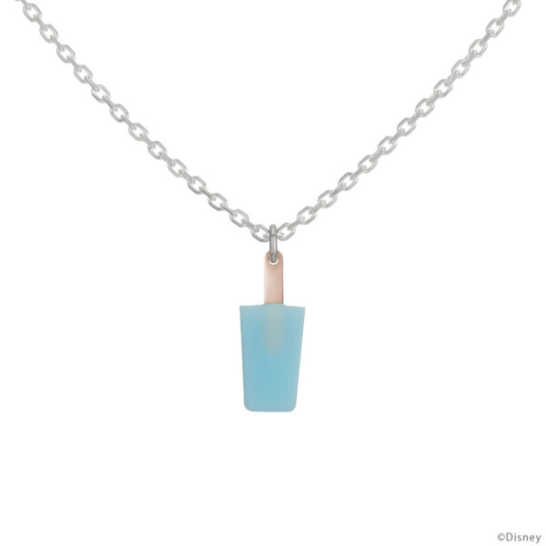 The product title translates to "Sea Salt Ice Necklace Silver 'Kingdom Hearts' | U-TREASURE