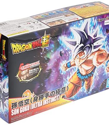 The product title translates to: "Son Goku Ultra Instinct Figure-rise Standard Dragon Ball Super - Bandai | Ninoma