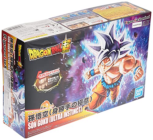 The product title translates to: "Son Goku Ultra Instinct Figure-rise Standard Dragon Ball Super - Bandai | Ninoma