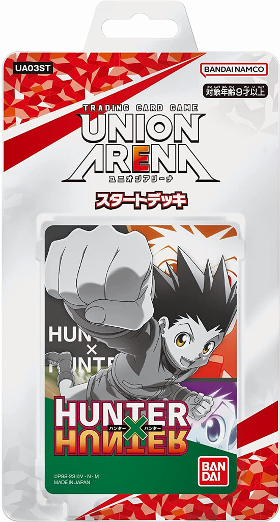 The product title translates to "UNION ARENA 'Hunter x Hunter' Start Deck UA03ST