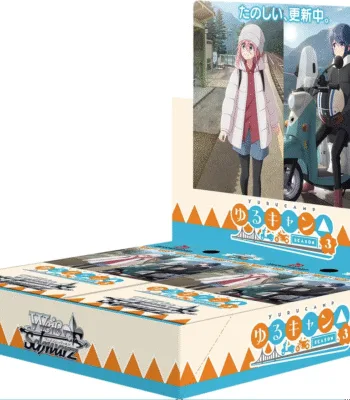 The product title translates to "Weiss Schwarz Booster Pack 'Laid-Back Camp Season 3'