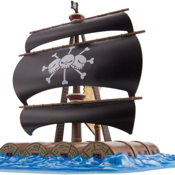 The translated product title is "Bandai Model Kit One Piece Blackbeard Ship Grand Ship Collection." The title is already in English, but if you're looking for a more descriptive...