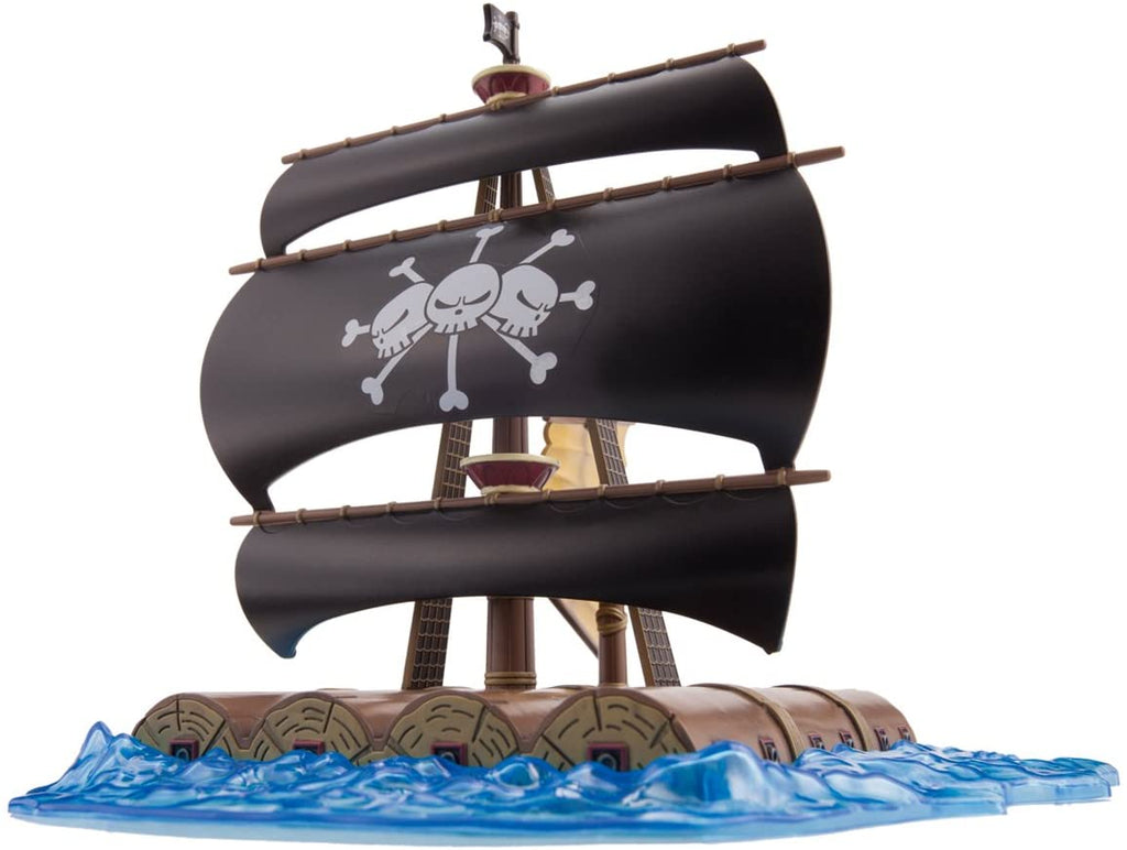 The translated product title is "Bandai Model Kit One Piece Blackbeard Ship Grand Ship Collection." The title is already in English, but if you're looking for a more descriptive...