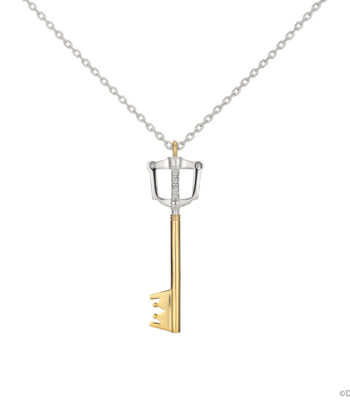 The translated product title is: "Keyblade 'Kingdom Chain Dark Side' Necklace Silver 'Kingdom Hearts' | U-TREASURE