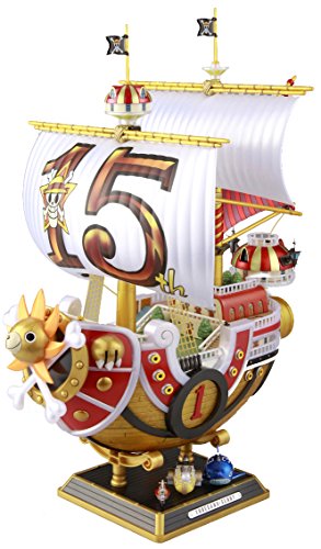 The translated product title is: "Model Kit One Piece Thousand Sunny Sailing Ship Collection 15th Anniversary version