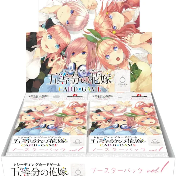 The translation of the product title into English is: "The Quintessential Quintuplets Card Game Booster Pack Vol. 1