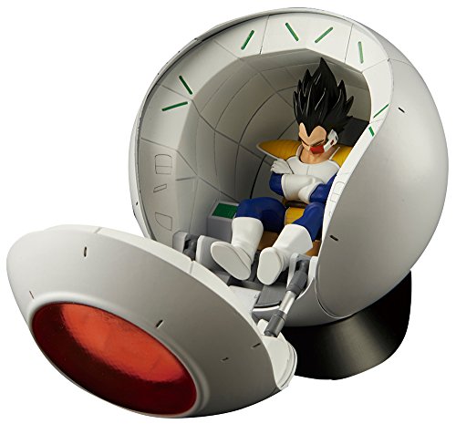 Vegeta Saiyan Space Pod, Figure-rise Mechanics Figure-rise Standard, Dragon Ball Z - Bandai" is already in English. It refers to a model kit or collectible figure of Vegeta from...