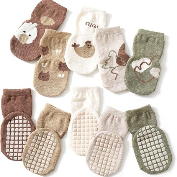 HAYAHARU Anti-slip Baby Socks 0-5 Years Old Chick Medium