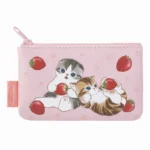 Mofusand One-Sided Mesh Pouch Set of 2 (Strawberry) - Image 3