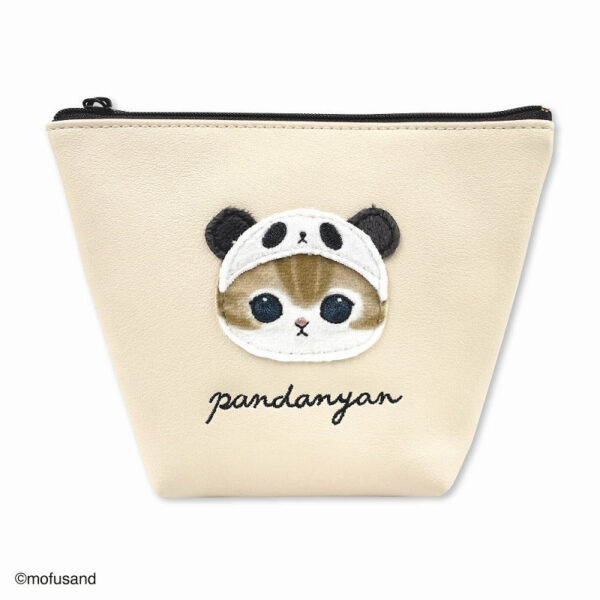 The product title "mofusand 舟形ポーチ ふんわり(ぱんだ)" can be translated into English as "mofusand Boat-Shaped Pouch Fluffy (Panda)
