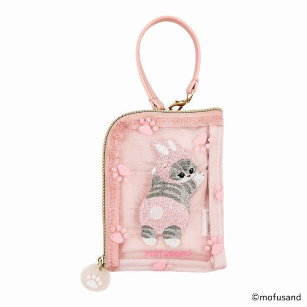 The product title "mofusand デイリーポーチ フロッキー(うさにゃん)" translates to "mofusand Daily Pouch Flocky (Bunny Cat)" in English