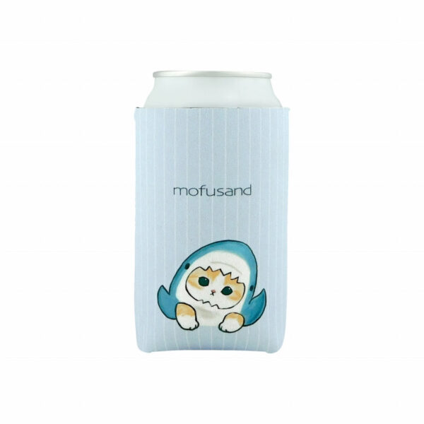 The product title "mofusand 缶カバー(サメにゃん)" translates to "mofusand Can Cover (Shark Cat)" in English