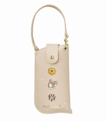 The product title "mofusand フラットメガネケース(ドットスイーツ)" translates to "mofusand Flat Glasses Case (Dot Sweets)" in English