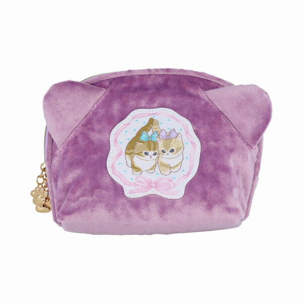 The product title "mofusand ペンポーチ(りぼん)" translates to "mofusand Pen Pouch (Ribbon)" in English