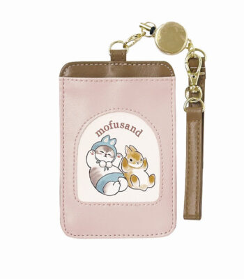 The product title "mofusand シングルパスケース(うさ×にゃん)" translates to "mofusand Single Pass Case (Rabbit × Cat)" in English