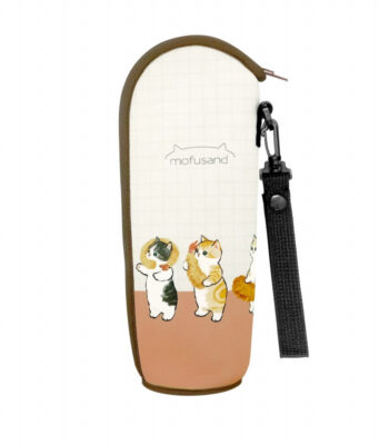 The product title "mofusand ソフトボトルケース(えびにゃん)" translates to "mofusand Soft Bottle Case (Ebi-nyan)" in English
