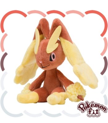 The product title translates to "428 Plush Toy Pokémon Fit Buneary | Official Pokémon Center Online" in English